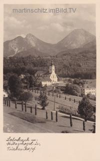 Latschach, Pfarrkirche St. Ulrich - Latschach - alte historische Fotos Ansichten Bilder Aufnahmen Ansichtskarten 