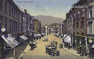 Hauptplatz mit Automobil - Hauptplatz - alte historische Fotos Ansichten Bilder Aufnahmen Ansichtskarten 