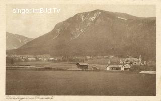Unterbergen Bahnhof mit Karawankenhof - Ferlach - alte historische Fotos Ansichten Bilder Aufnahmen Ansichtskarten 