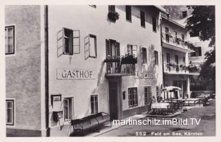 Feld am See, Gasthof Post - Villach Land - alte historische Fotos Ansichten Bilder Aufnahmen Ansichtskarten 