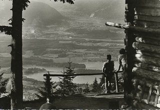 Aussicht von der Bertahütte - Villach Land - alte historische Fotos Ansichten Bilder Aufnahmen Ansichtskarten 