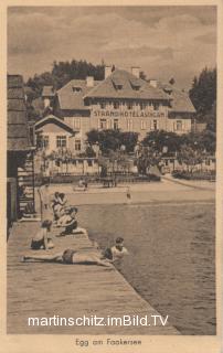 Strandhotel Aschgan - Kärnten - alte historische Fotos Ansichten Bilder Aufnahmen Ansichtskarten 