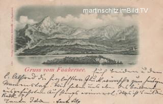 Panoramaansicht  Insel und Karawanken - Kärnten - alte historische Fotos Ansichten Bilder Aufnahmen Ansichtskarten 