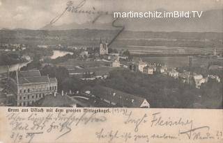 Blick auf die Kreuzkirche - Kärnten - alte historische Fotos Ansichten Bilder Aufnahmen Ansichtskarten 