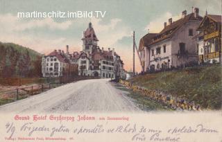 Semmering, Grand Hotel Erzherzog Johann - alte historische Fotos Ansichten Bilder Aufnahmen Ansichtskarten 