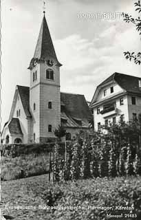 Evangelische Schneerosenkirche - Hermagor-Pressegger See - alte historische Fotos Ansichten Bilder Aufnahmen Ansichtskarten 