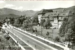Ossiacher Zeile mit Krankenhaus - Villach-Innere Stadt - alte historische Fotos Ansichten Bilder Aufnahmen Ansichtskarten 