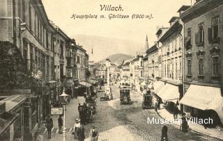 Hauptplatz, um 1910 - Villach-Innere Stadt - alte historische Fotos Ansichten Bilder Aufnahmen Ansichtskarten 