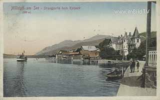 Strandpartie beim Kurpark - Kärnten - alte historische Fotos Ansichten Bilder Aufnahmen Ansichtskarten 
