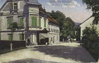 Kaufhaus und Cafe Moro - Velden am Wörther See - alte historische Fotos Ansichten Bilder Aufnahmen Ansichtskarten 