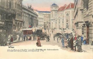 Wien, Freyung mit Schottenkirche - Europa - alte historische Fotos Ansichten Bilder Aufnahmen Ansichtskarten 
