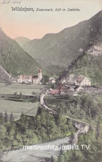 Wildalpen Ortsansicht - Steiermark - alte historische Fotos Ansichten Bilder Aufnahmen Ansichtskarten 