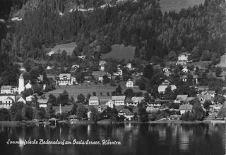 Bodensdorf vom See - Feldkirchen - alte historische Fotos Ansichten Bilder Aufnahmen Ansichtskarten 
