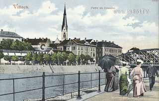 Villach - Partie am Drauufer - alte historische Fotos Ansichten Bilder Aufnahmen Ansichtskarten 