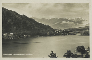 Blick von Annenheim Richtung Hotel Annenheim - Kärnten - alte historische Fotos Ansichten Bilder Aufnahmen Ansichtskarten 