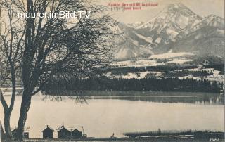 Faakersee mit MIttagskogel - Drobollach am Faaker See - alte historische Fotos Ansichten Bilder Aufnahmen Ansichtskarten 
