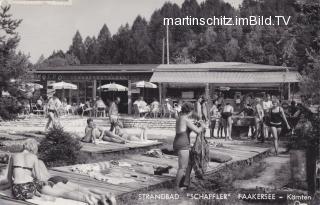 Faakersee Sandbank, Strandbad Schaffler - Kärnten - alte historische Fotos Ansichten Bilder Aufnahmen Ansichtskarten 