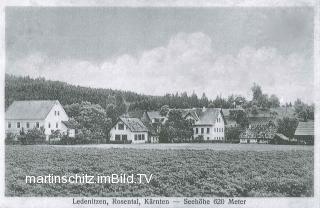 Ledenitzen, Ortsansicht - Kärnten - alte historische Fotos Ansichten Bilder Aufnahmen Ansichtskarten 