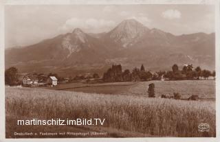 Blick von Greut auf Drobollach - Kärnten - alte historische Fotos Ansichten Bilder Aufnahmen Ansichtskarten 
