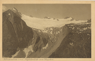 Kitzsteinkorn und Krefelderhütte vom Gaisstein - alte historische Fotos Ansichten Bilder Aufnahmen Ansichtskarten 