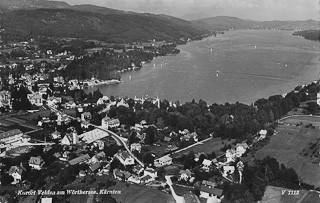 Luftbild von Velden - Oesterreich - alte historische Fotos Ansichten Bilder Aufnahmen Ansichtskarten 
