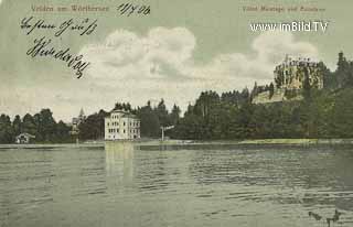 Velden - Villen Miralago und Excelsior - Velden am Wörther See - alte historische Fotos Ansichten Bilder Aufnahmen Ansichtskarten 