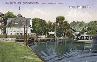 Seeboden - Steiner Bucht mit Aribo - Oesterreich - alte historische Fotos Ansichten Bilder Aufnahmen Ansichtskarten 