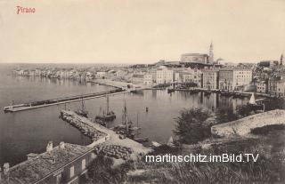 Piran, Hafen - alte historische Fotos Ansichten Bilder Aufnahmen Ansichtskarten 
