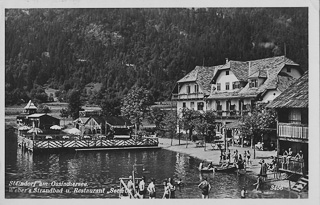 Strancbad Weber in Steindorf - Steindorf am Ossiacher See - alte historische Fotos Ansichten Bilder Aufnahmen Ansichtskarten 