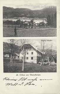 Gasthaus Nindler - St. Urban - Steindorf am Ossiacher See - alte historische Fotos Ansichten Bilder Aufnahmen Ansichtskarten 