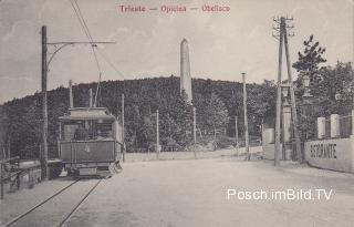 Triest, Straßenbahn nach Opicina - Friaul Julisch Venetien - alte historische Fotos Ansichten Bilder Aufnahmen Ansichtskarten 