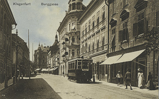 Burggasse - Klagenfurt(Stadt) - alte historische Fotos Ansichten Bilder Aufnahmen Ansichtskarten 