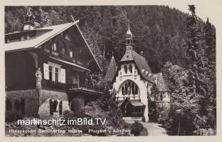 Semmering, Pfarrhof und Kircherl - alte historische Fotos Ansichten Bilder Aufnahmen Ansichtskarten 