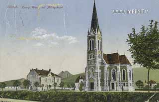Evangelische Kirche in Villach - Villach-Innere Stadt - alte historische Fotos Ansichten Bilder Aufnahmen Ansichtskarten 