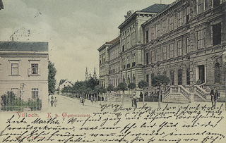 Peraustrasse-Gymnasium - Villach-Innere Stadt - alte historische Fotos Ansichten Bilder Aufnahmen Ansichtskarten 