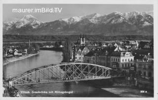 Draubrücke - Villach-Innere Stadt - alte historische Fotos Ansichten Bilder Aufnahmen Ansichtskarten 