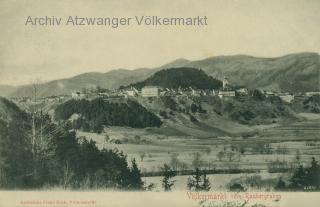Völkermarkt vom Raubergraben - Kärnten - alte historische Fotos Ansichten Bilder Aufnahmen Ansichtskarten 