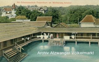 Klagenfurt, Militär-Schwimmschule Damenbad - Klagenfurt(Stadt) - alte historische Fotos Ansichten Bilder Aufnahmen Ansichtskarten 