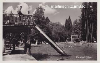 Warmbad Villach, Freibad - Kärnten - alte historische Fotos Ansichten Bilder Aufnahmen Ansichtskarten 