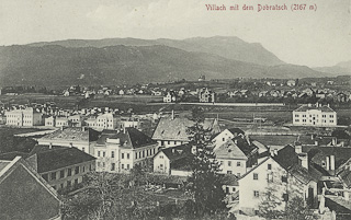Villach Blickrichtung Völkendorf - Villach-Innere Stadt - alte historische Fotos Ansichten Bilder Aufnahmen Ansichtskarten 