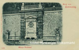 Semmering, Ghega Denkmal  - Kärnten - alte historische Fotos Ansichten Bilder Aufnahmen Ansichtskarten 