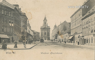 Wiedner Hauptstrasse - alte historische Fotos Ansichten Bilder Aufnahmen Ansichtskarten 