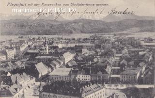 Klagenfurt, Stadtansicht - Kärnten - alte historische Fotos Ansichten Bilder Aufnahmen Ansichtskarten 