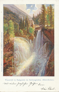 Wasserfall in Badgastein - alte historische Fotos Ansichten Bilder Aufnahmen Ansichtskarten 