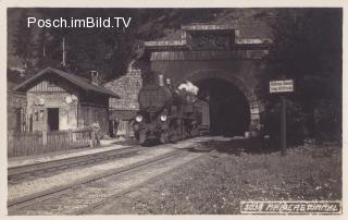 Arlbergbahn, Arlbergtunnel Ostportal - Oesterreich - alte historische Fotos Ansichten Bilder Aufnahmen Ansichtskarten 