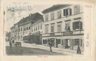 Kaffee Horn / Cafe Carinthia - Villach-Innere Stadt - alte historische Fotos Ansichten Bilder Aufnahmen Ansichtskarten 