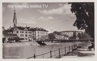 Villach Draubrücke - Villach - alte historische Fotos Ansichten Bilder Aufnahmen Ansichtskarten 