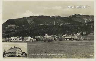 Zauchen mit Gasthof Guggl - Villach(Stadt) - alte historische Fotos Ansichten Bilder Aufnahmen Ansichtskarten 
