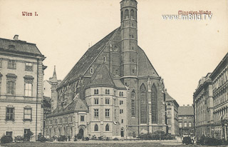 Minoritenkirche - Wien  1.,Innere Stadt - alte historische Fotos Ansichten Bilder Aufnahmen Ansichtskarten 
