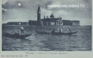 Venedig Insel Giorgio Maggiore - Mondscheinkarte - Venedig - alte historische Fotos Ansichten Bilder Aufnahmen Ansichtskarten 